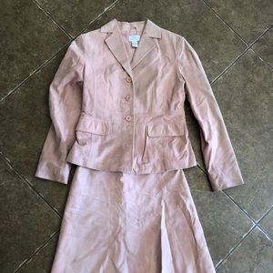 Pink Suede Ann Taylor Blazer